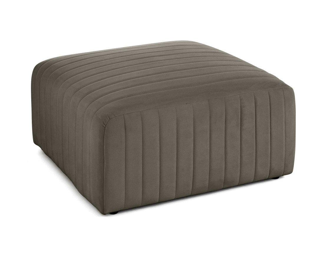 Pouf modulable en velours Nova