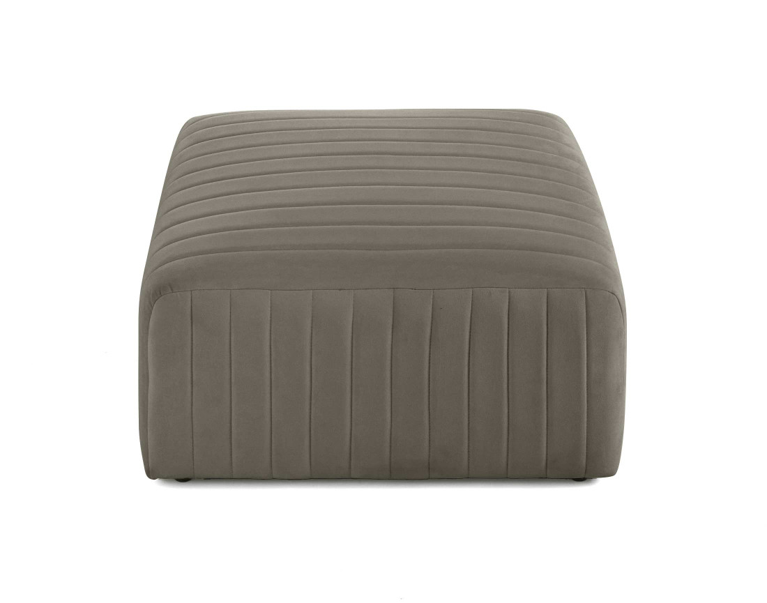 Pouf modulable en velours Nova
