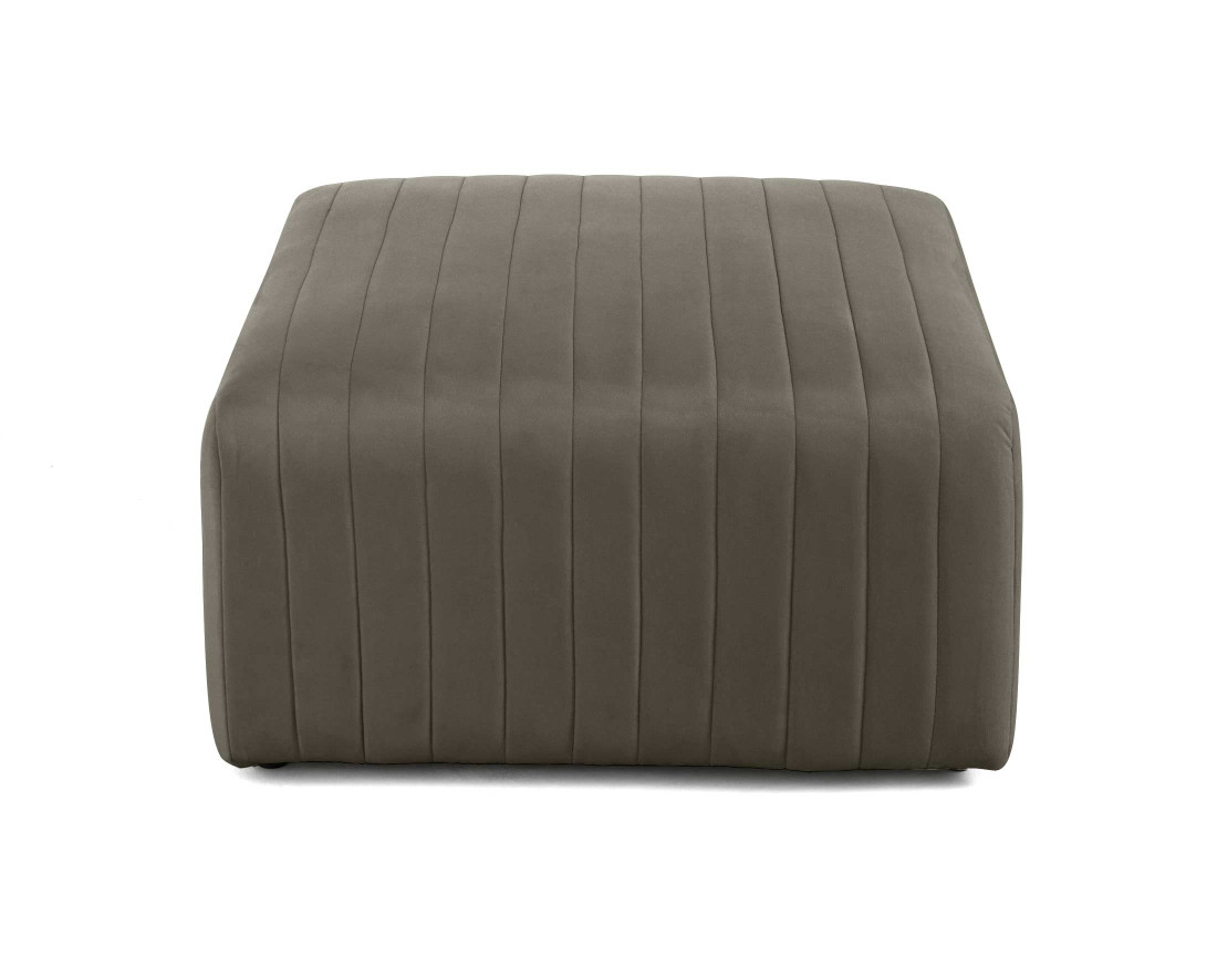 Pouf modulable en velours Nova
