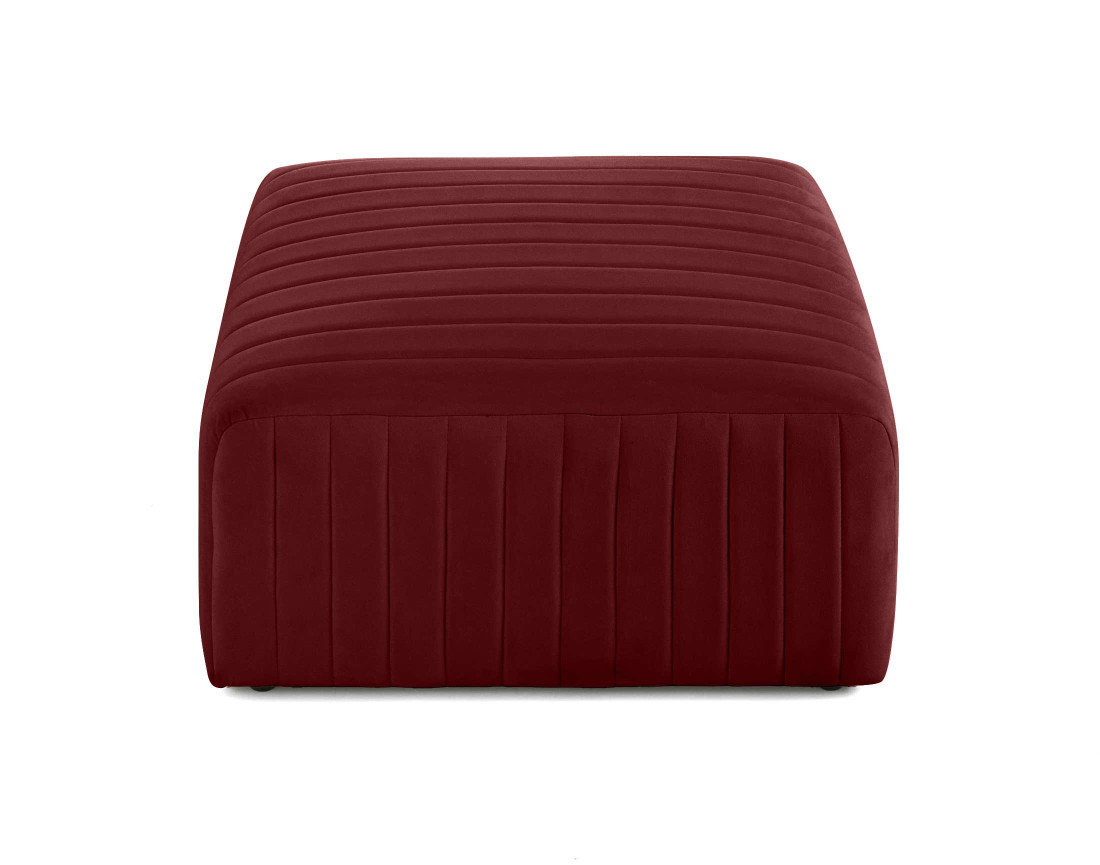 Pouf modulable en velours Nova