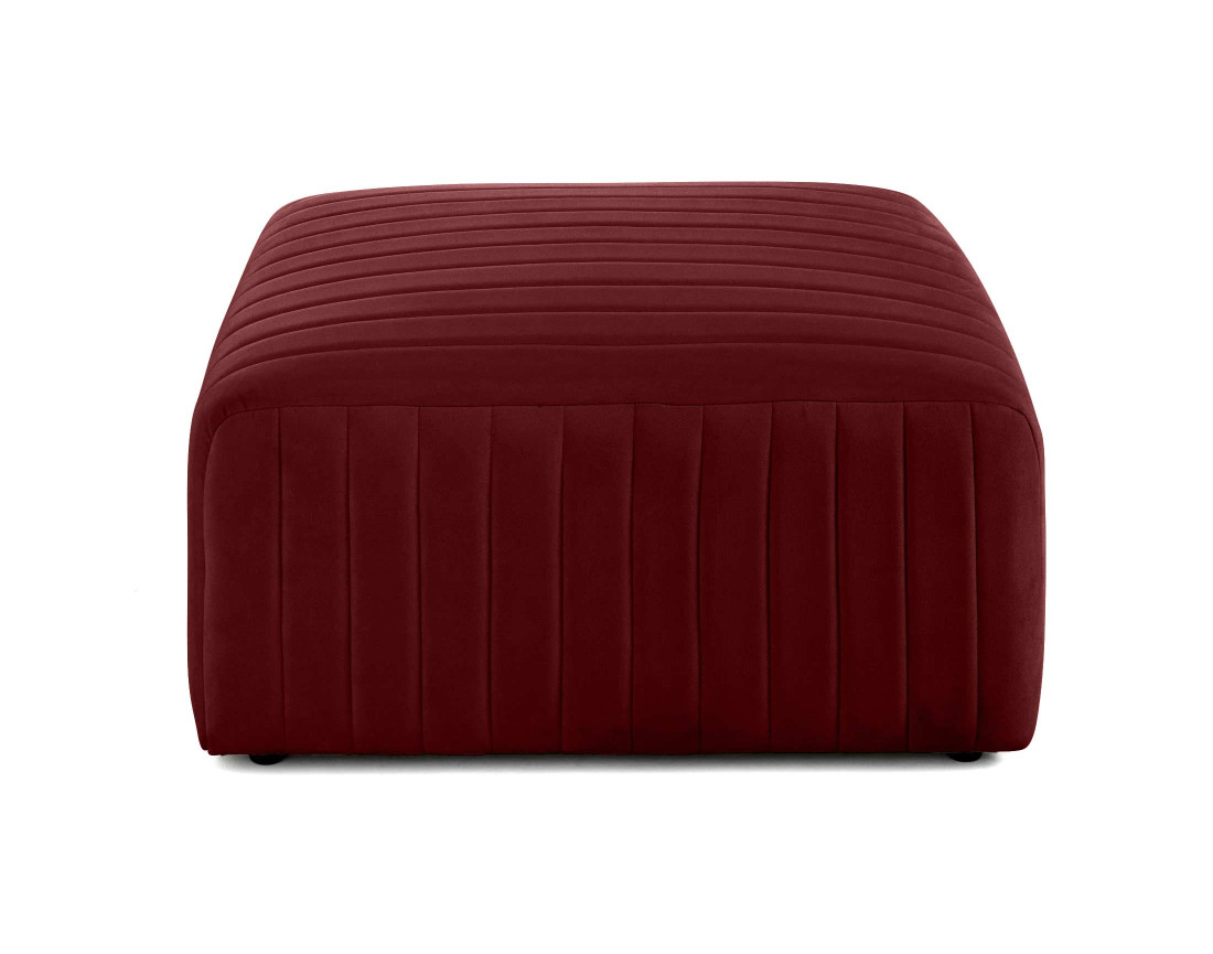 Pouf modulable en velours Nova
