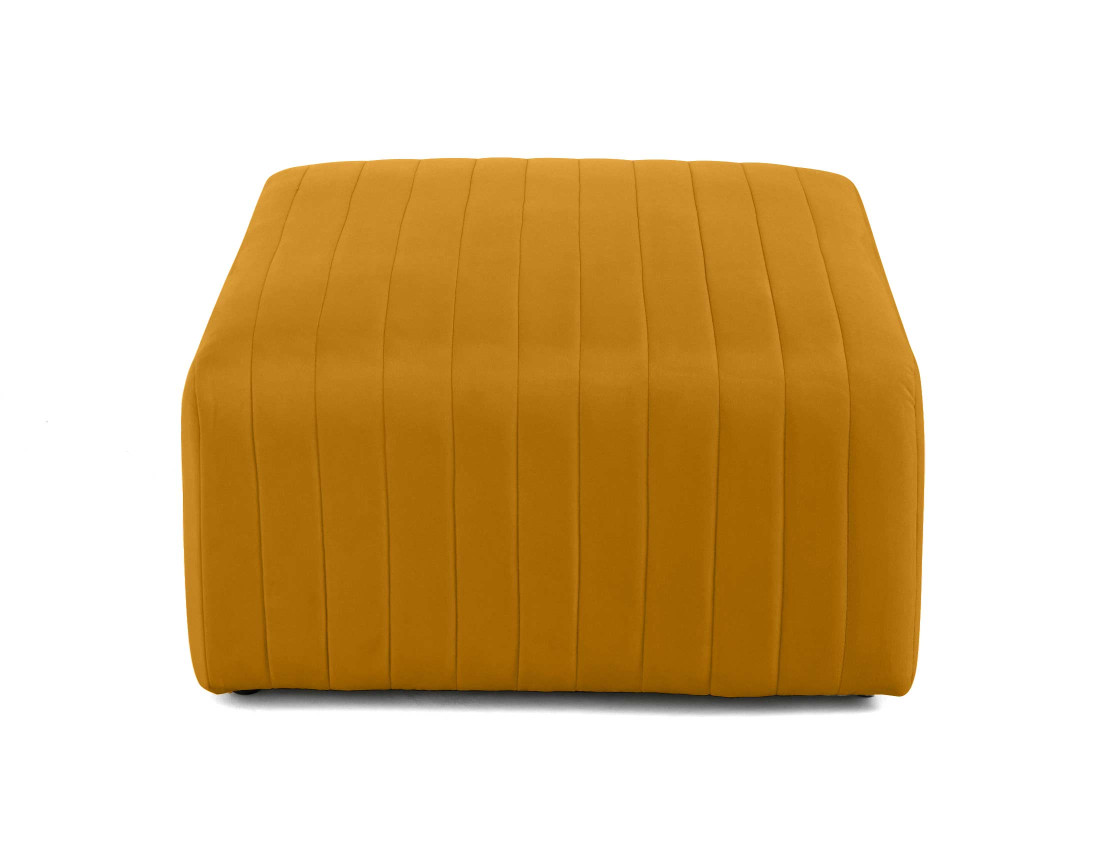 Pouf modulable en velours Nova