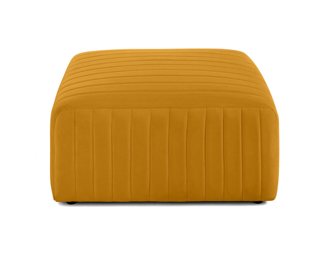 Pouf modulable en velours Nova