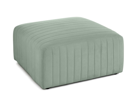 Pouf modulable en velours Nova