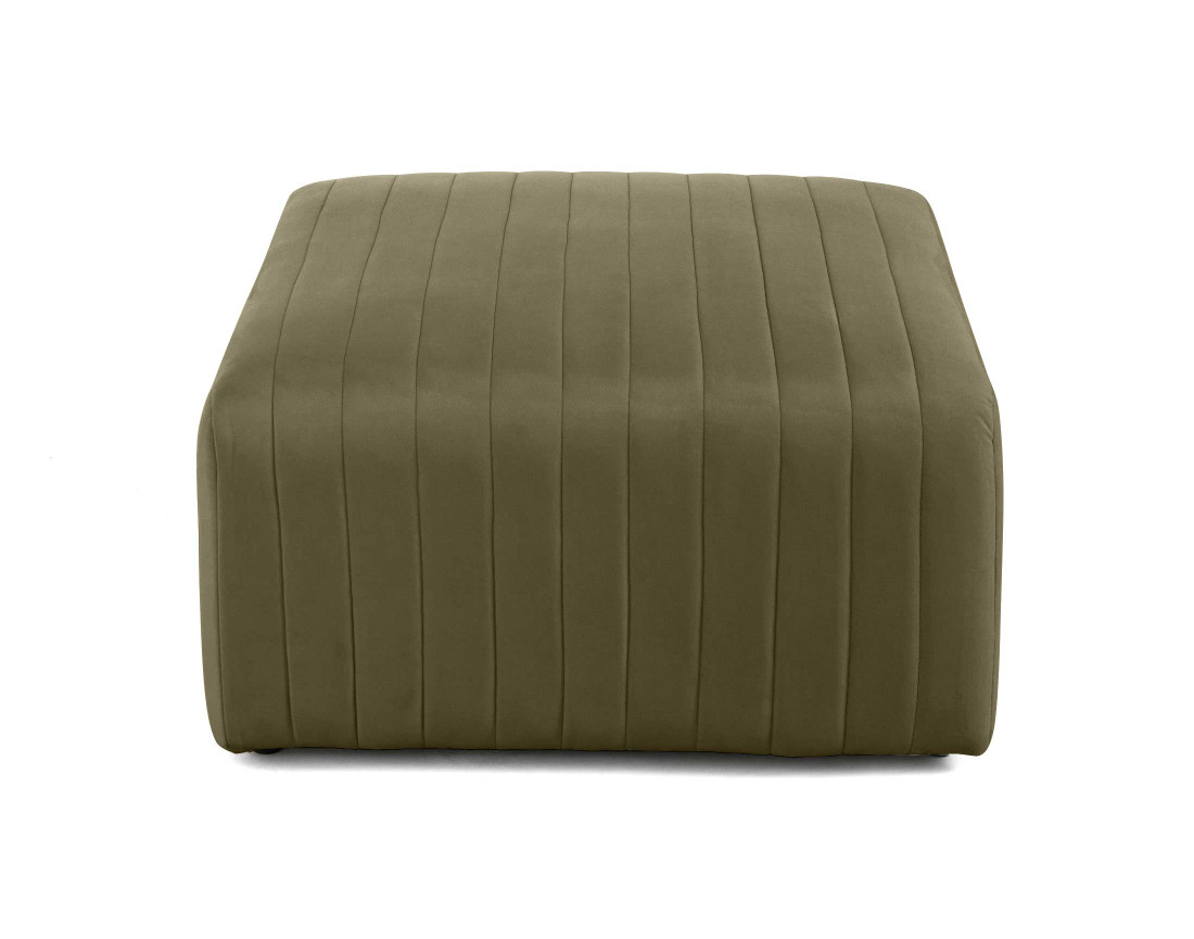 Pouf modulable en velours Nova