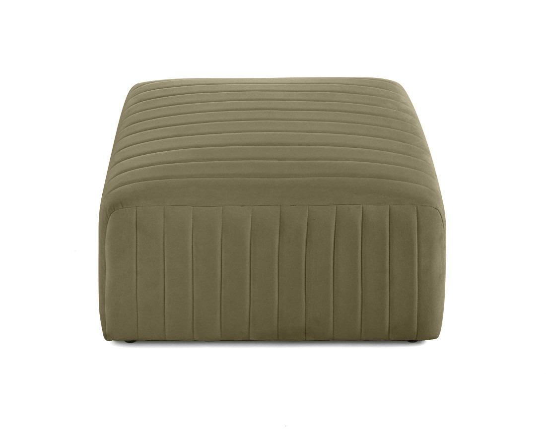 Pouf modulable en velours Nova