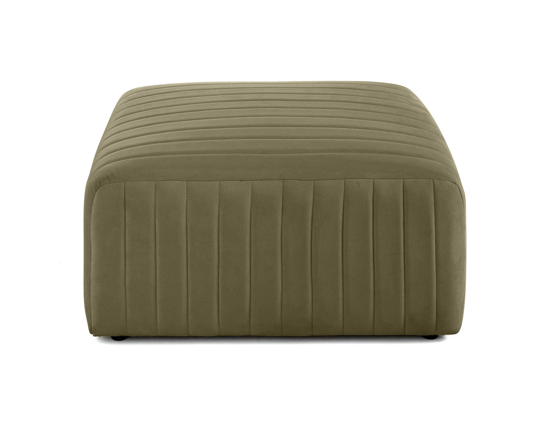 Pouf modulable en velours Nova
