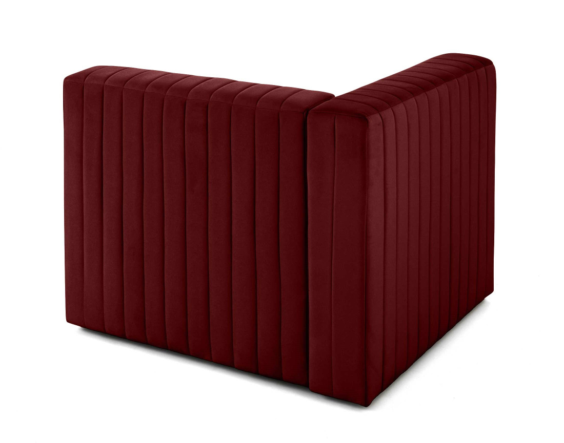 Module d'assise gauche en velours Nova