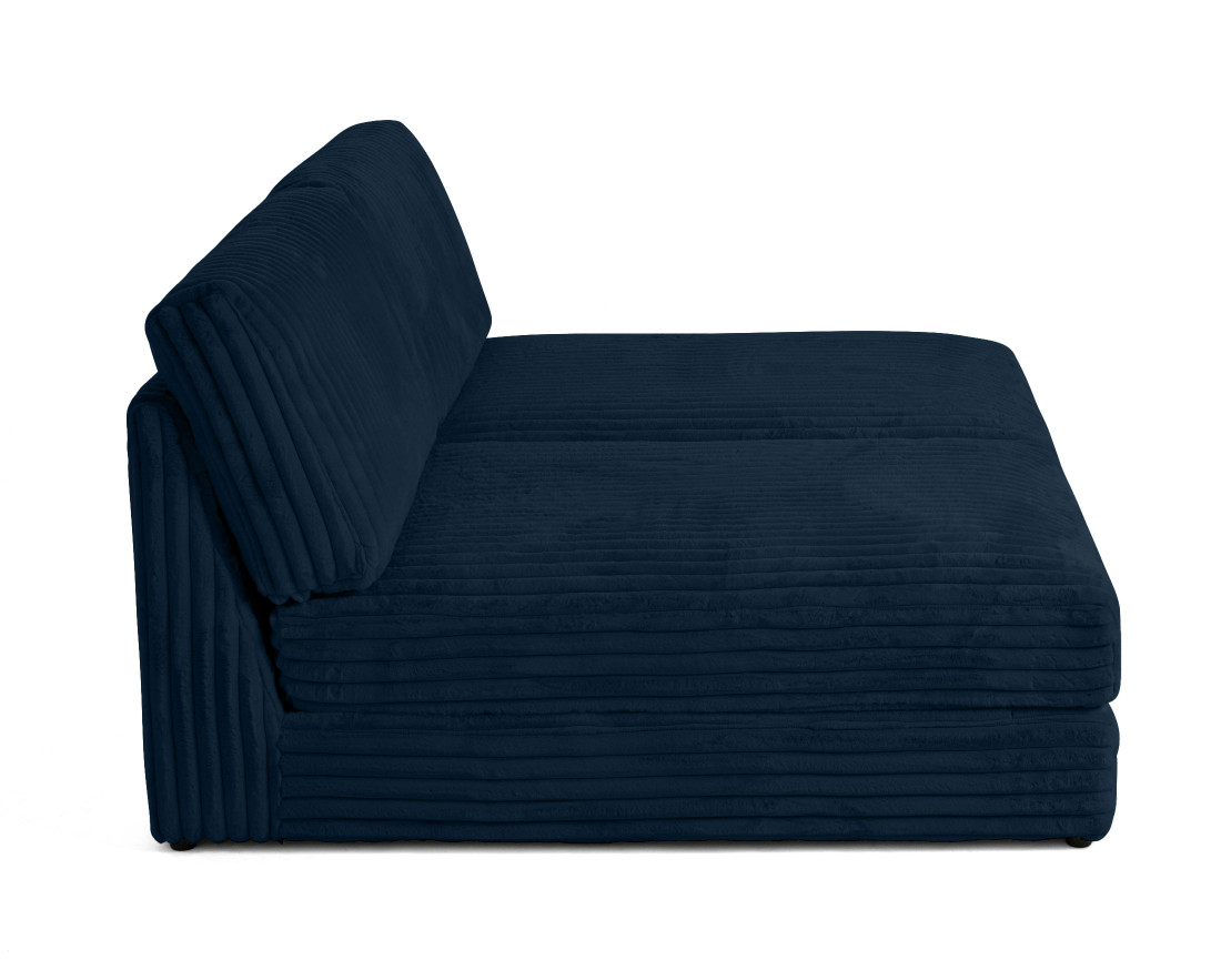 Canapé modulable 3 places en fausse fourrure côtelée Jasper