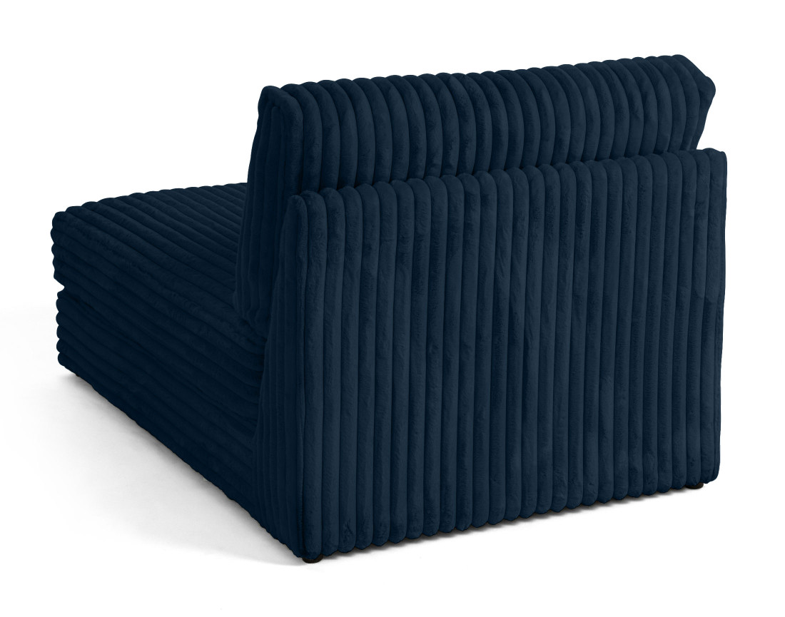 Module méridienne en fausse fourrure côtelée Jasper