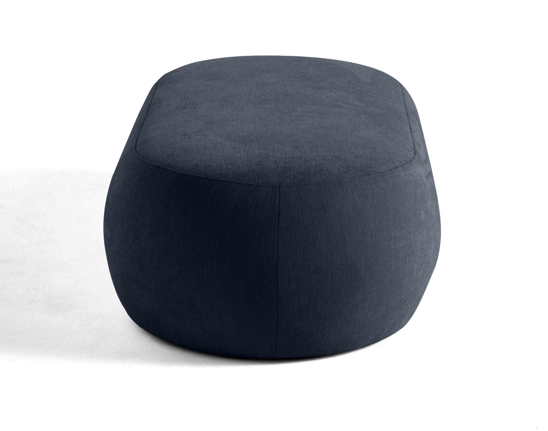 Santorini - pouf modulable en tissu texturé