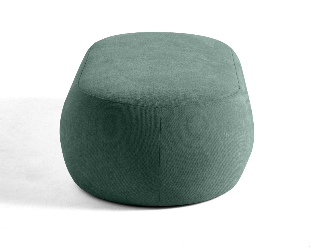 Santorini - pouf modulable en tissu texturé