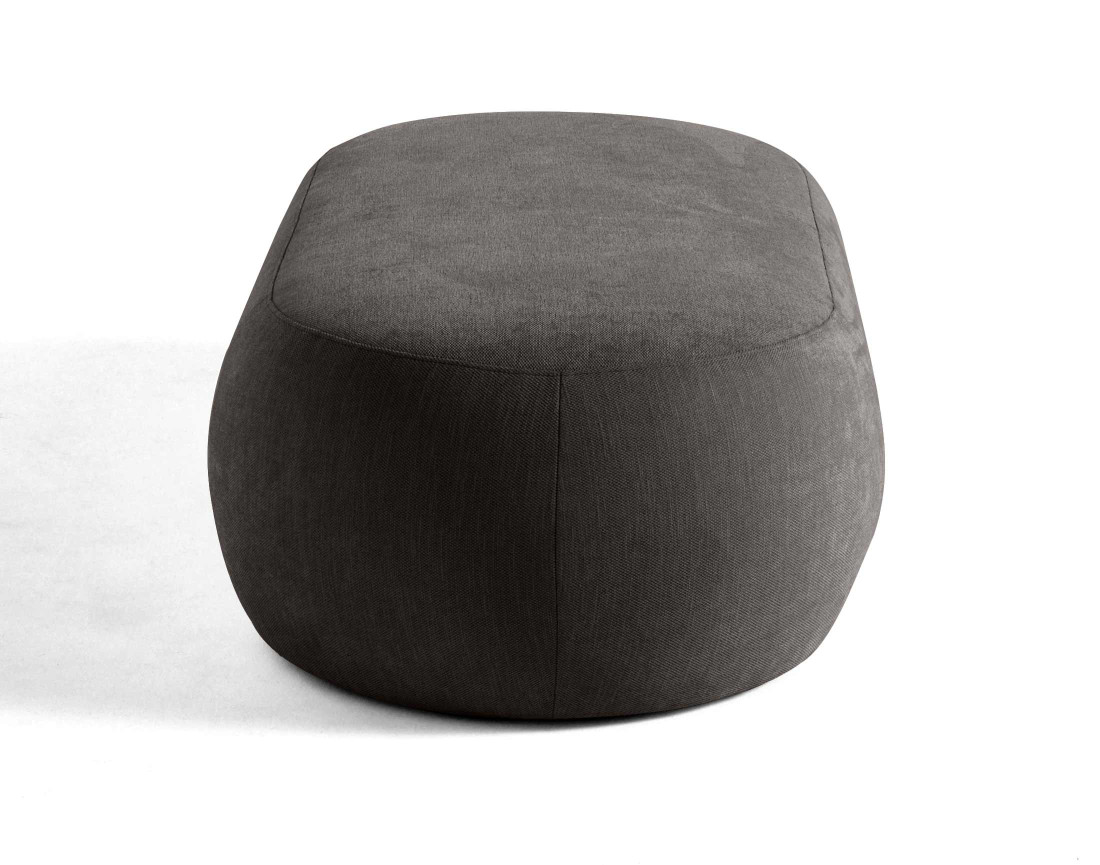 Santorini - pouf modulable en tissu texturé