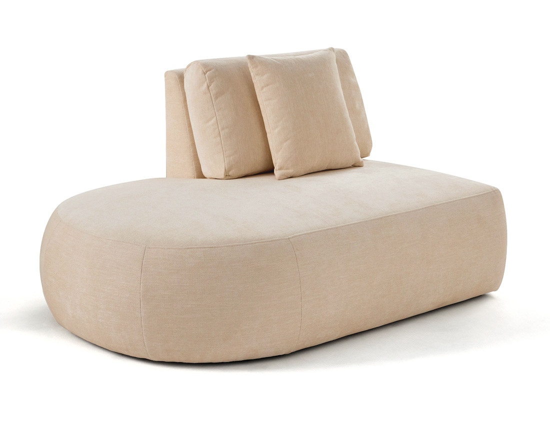 Module d'assise gauche en tissu texturé - Santorini