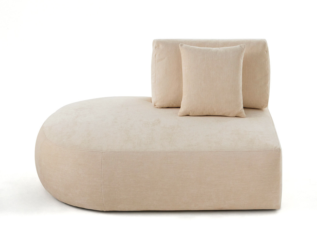 Module d'assise gauche en tissu texturé - Santorini