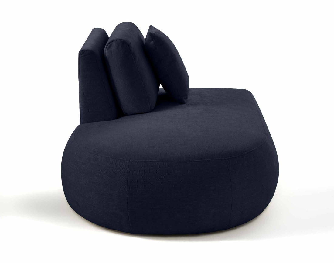 Module d'assise gauche en tissu texturé - Santorini