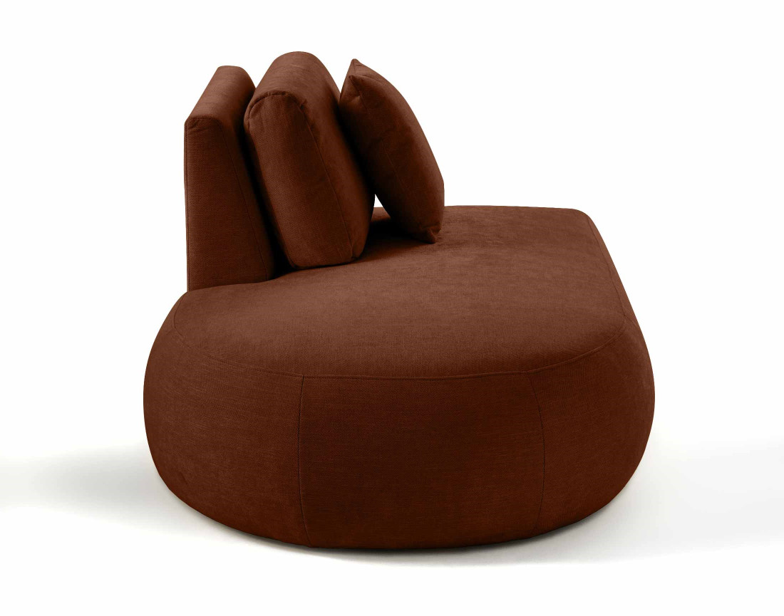 Module d'assise gauche en tissu texturé - Santorini
