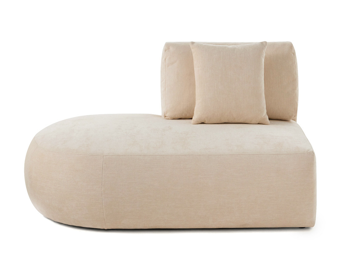 Module d'assise gauche en tissu texturé - Santorini