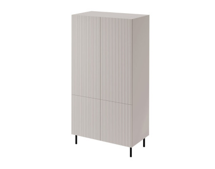 Armoire avec penderie et étagères écru 185x90 cm Timote