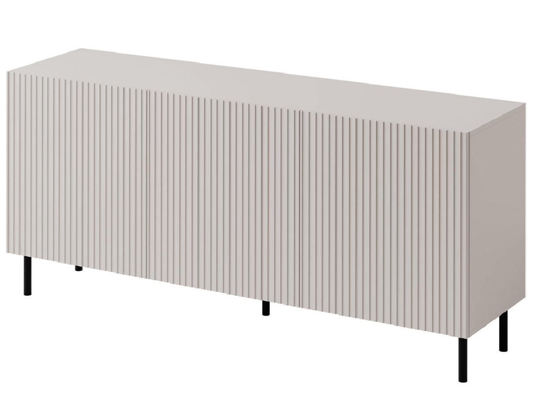 Buffet 3 portes écru 156 cm Timote