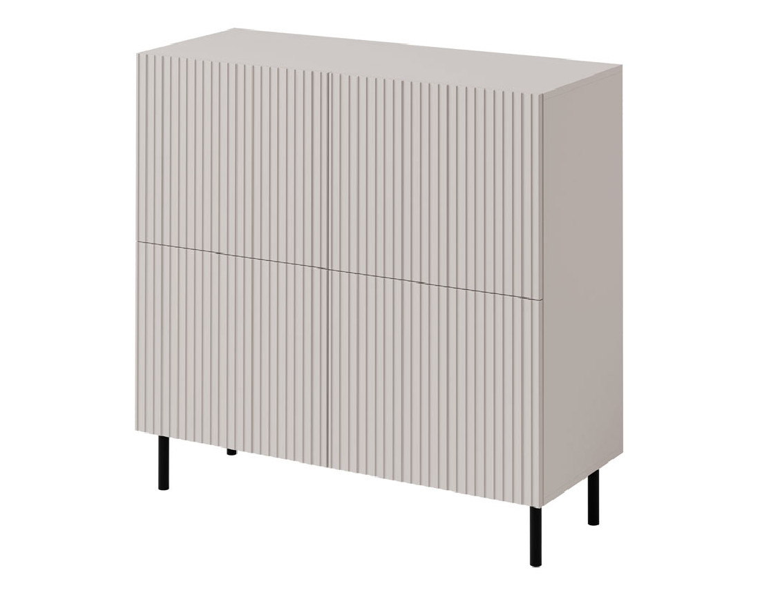 Buffet écru 4 portes 106 cm Timote