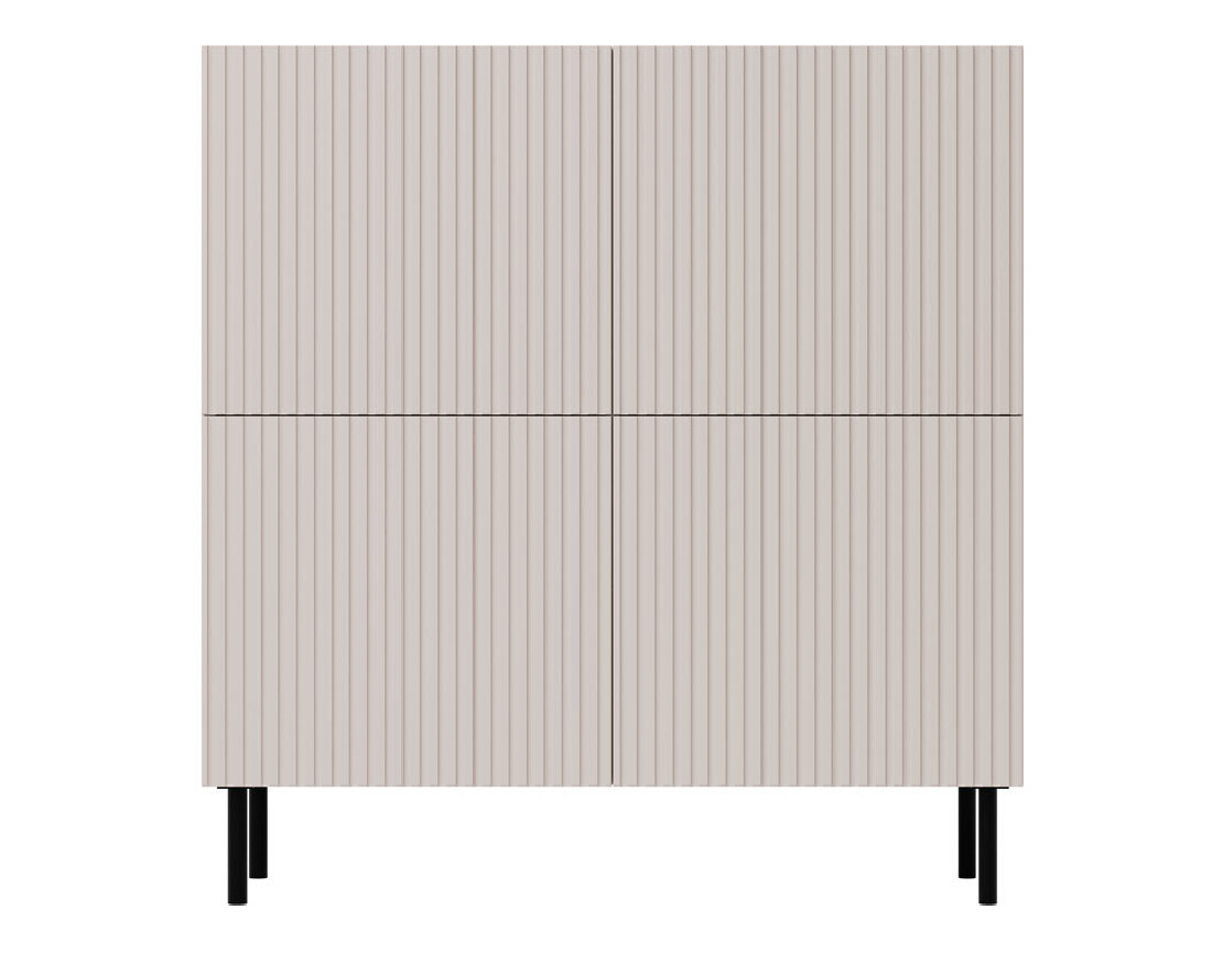 Buffet écru 4 portes 106 cm Timote