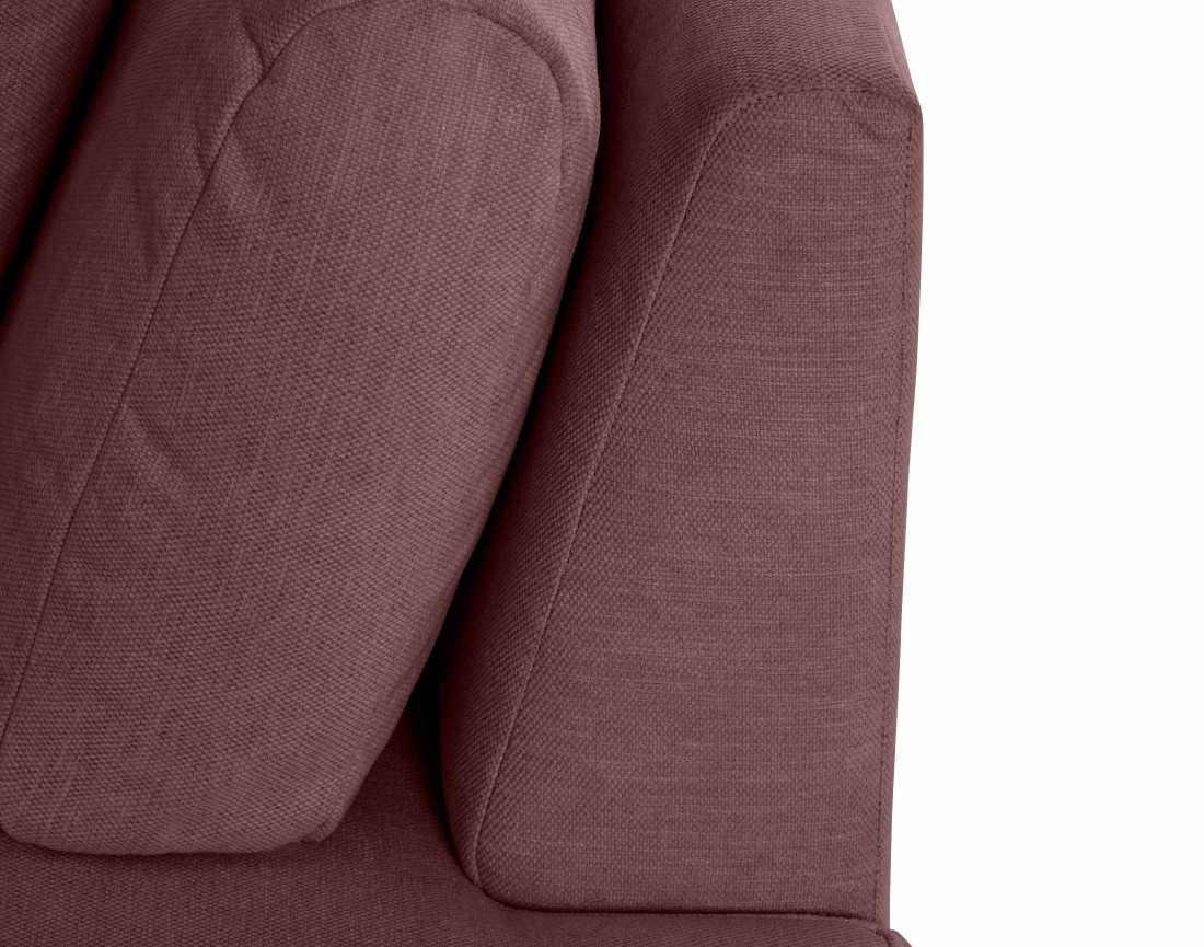 Module d'assise droit en tissu côtelé - Santorini