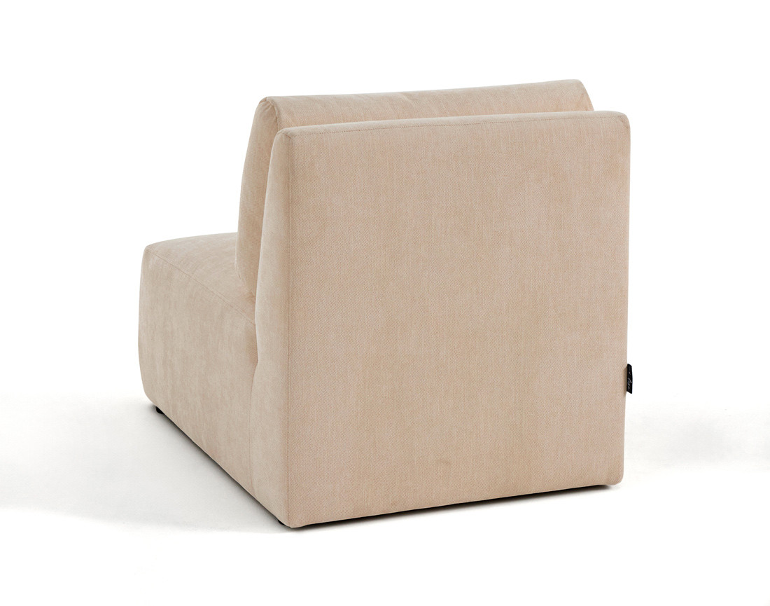 Module d'assise sans accoudoirs en tissu texturé Santorini