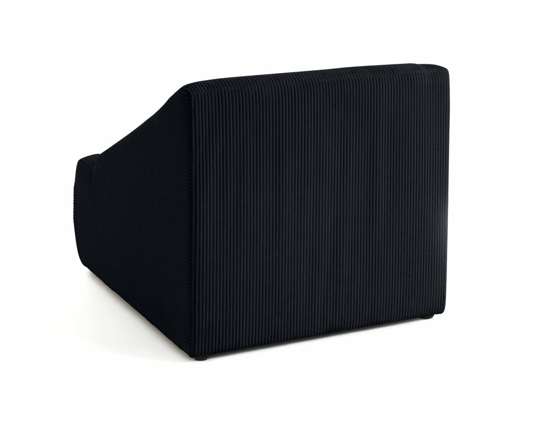 Fauteuil en velours côtelé Onyx