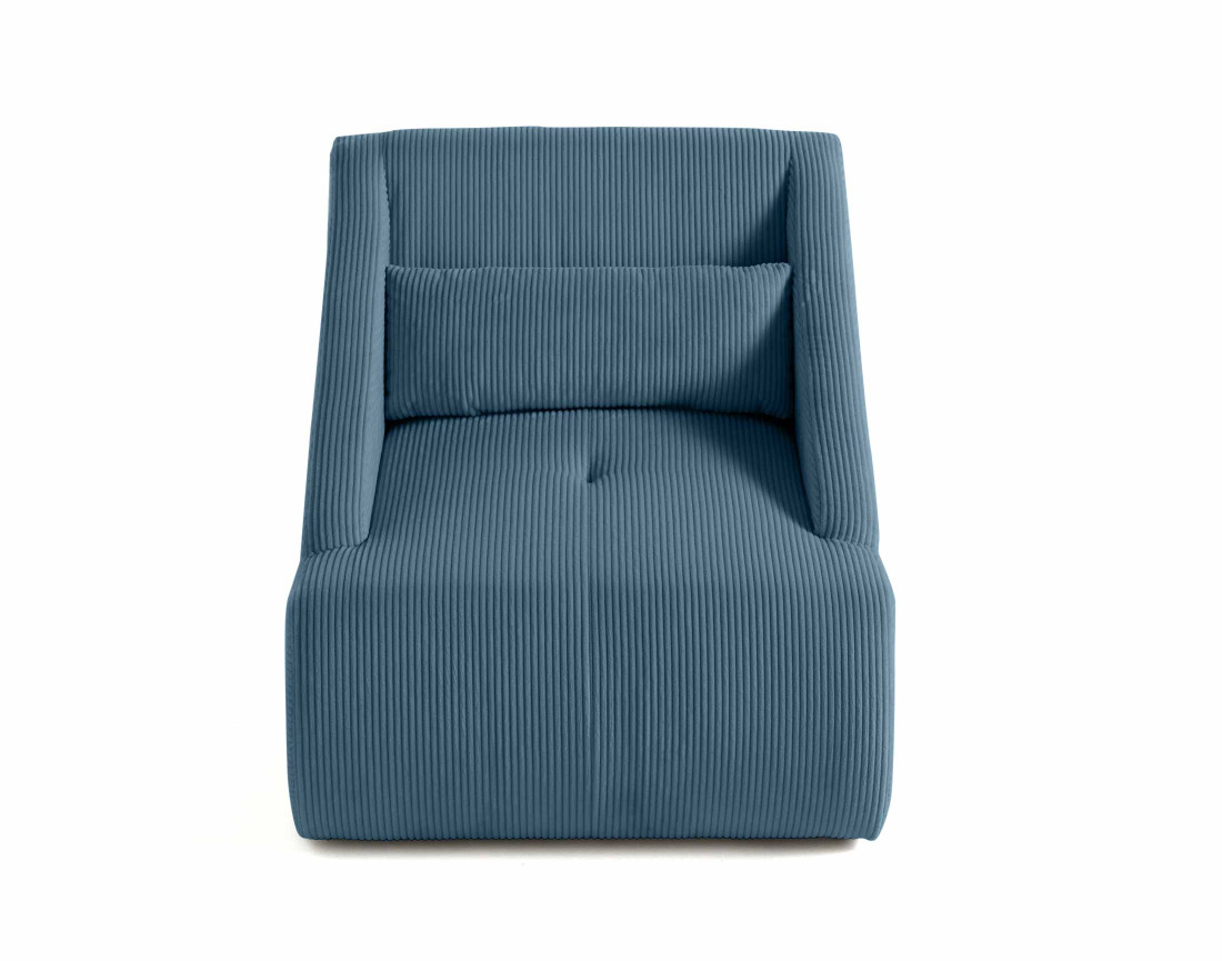 Fauteuil en velours côtelé Onyx