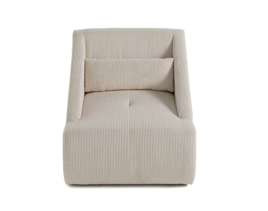 Fauteuil en velours côtelé Onyx