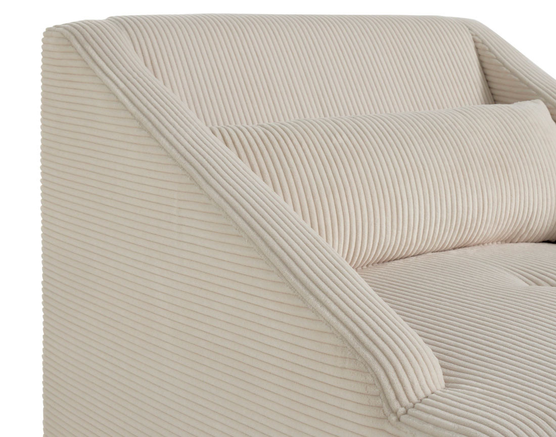 Fauteuil en velours côtelé Onyx
