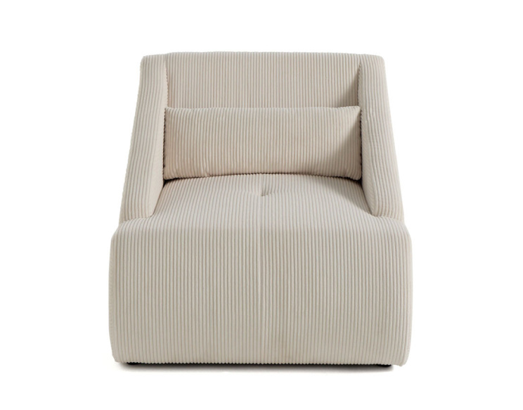 Fauteuil en velours côtelé...
