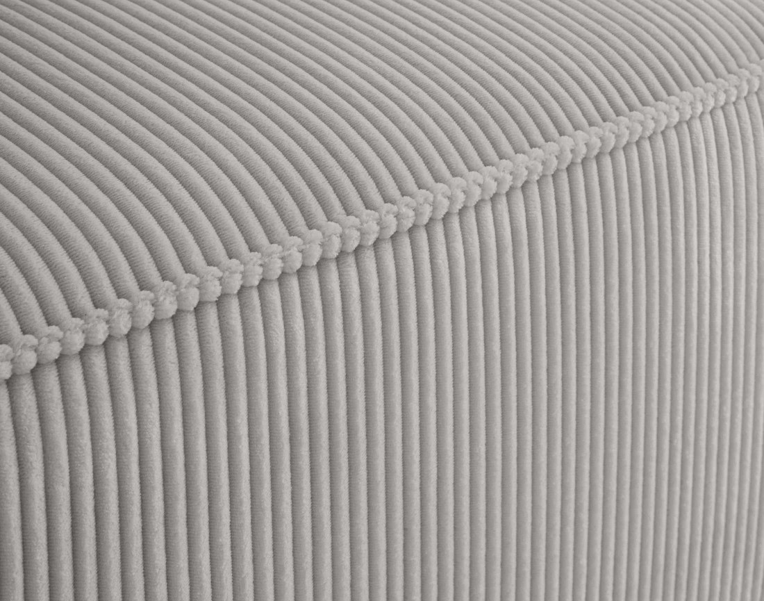 Canapé modulable 2 places en velours côtelé Arty