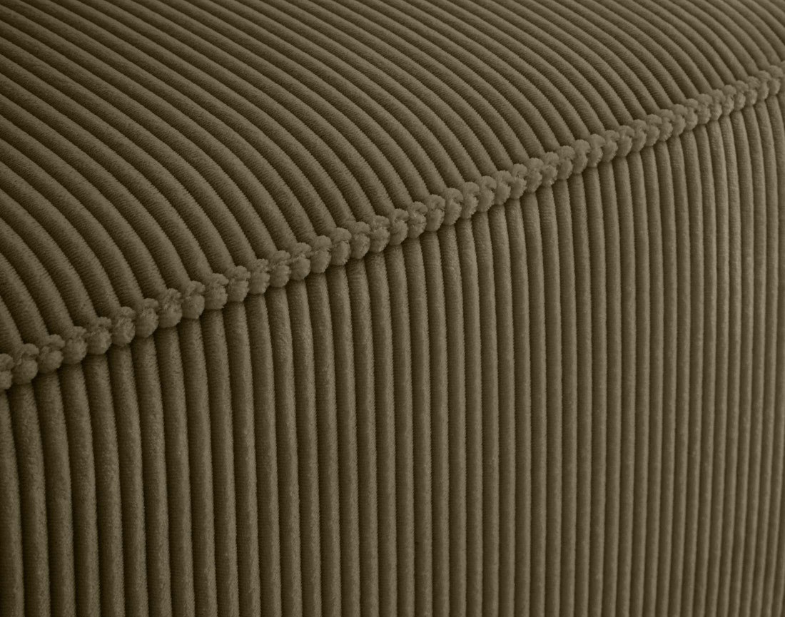 Canapé modulable 3 places en velours côtelé Arty