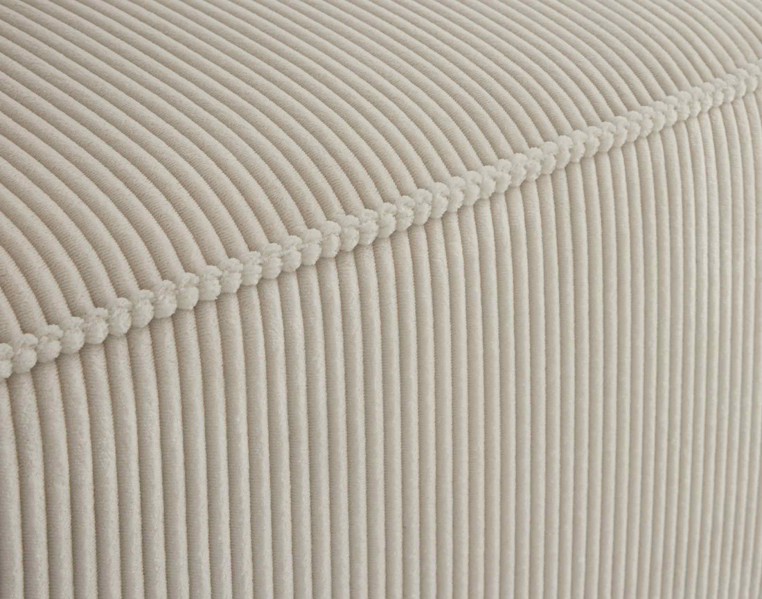 Canapé modulable d'angle gauche 4 places en velours côtelé Arty