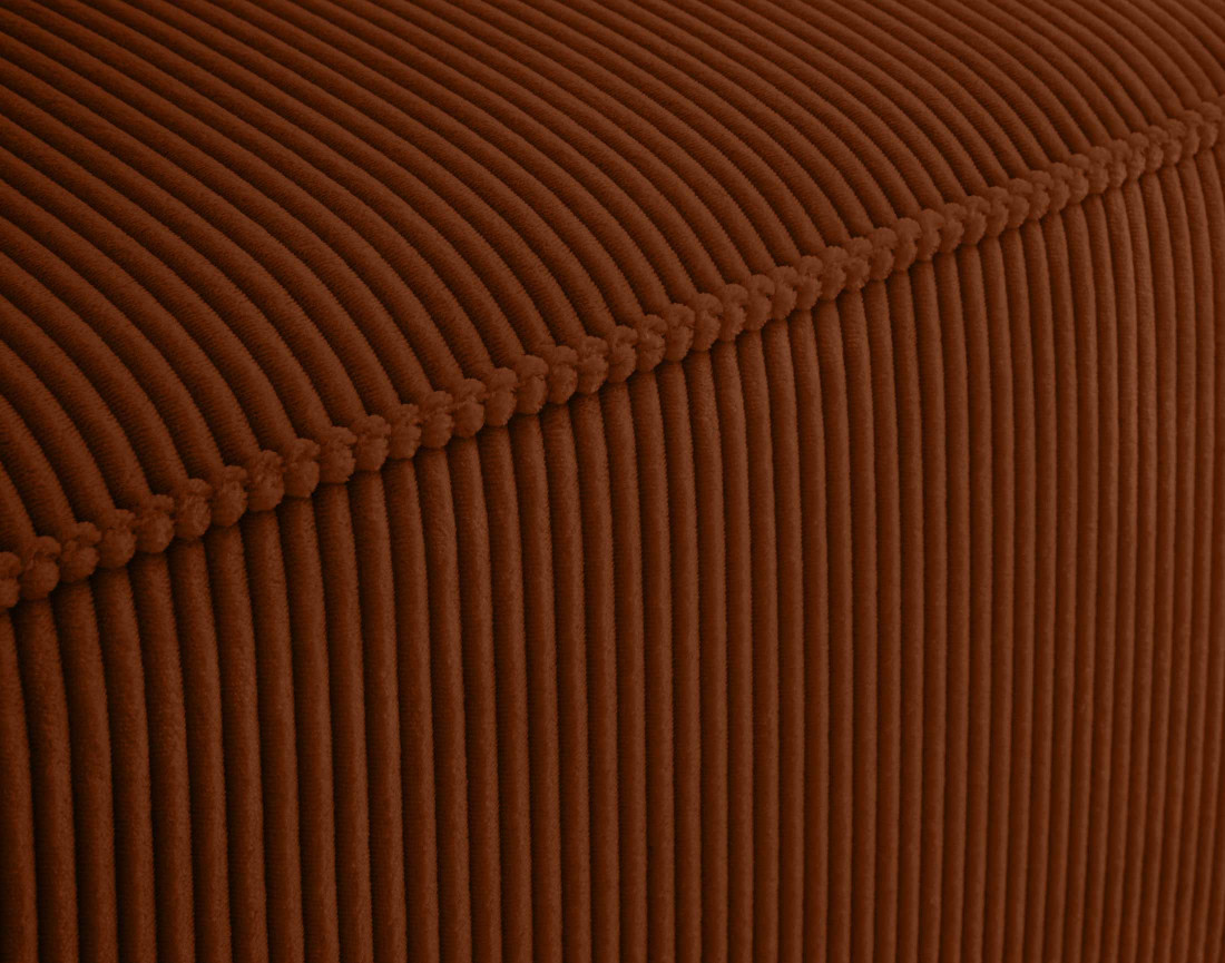 Canapé modulable d'angle gauche 4 places en velours côtelé Arty