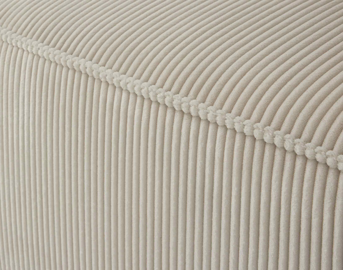 Canapé modulable d'angle droit 4 places en velours côtelé Arty