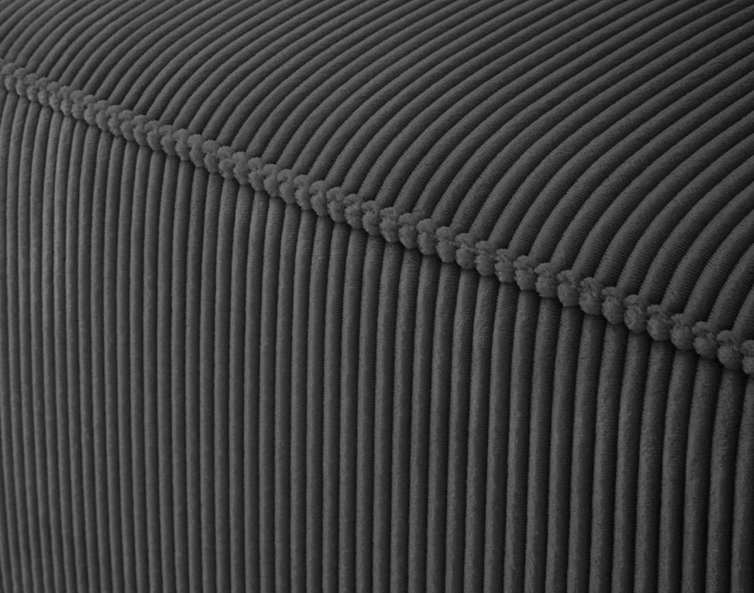 Canapé modulable d'angle droit 4 places en velours côtelé Arty