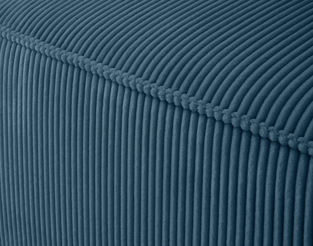 Canapé modulable d'angle droit 4 places en velours côtelé Arty