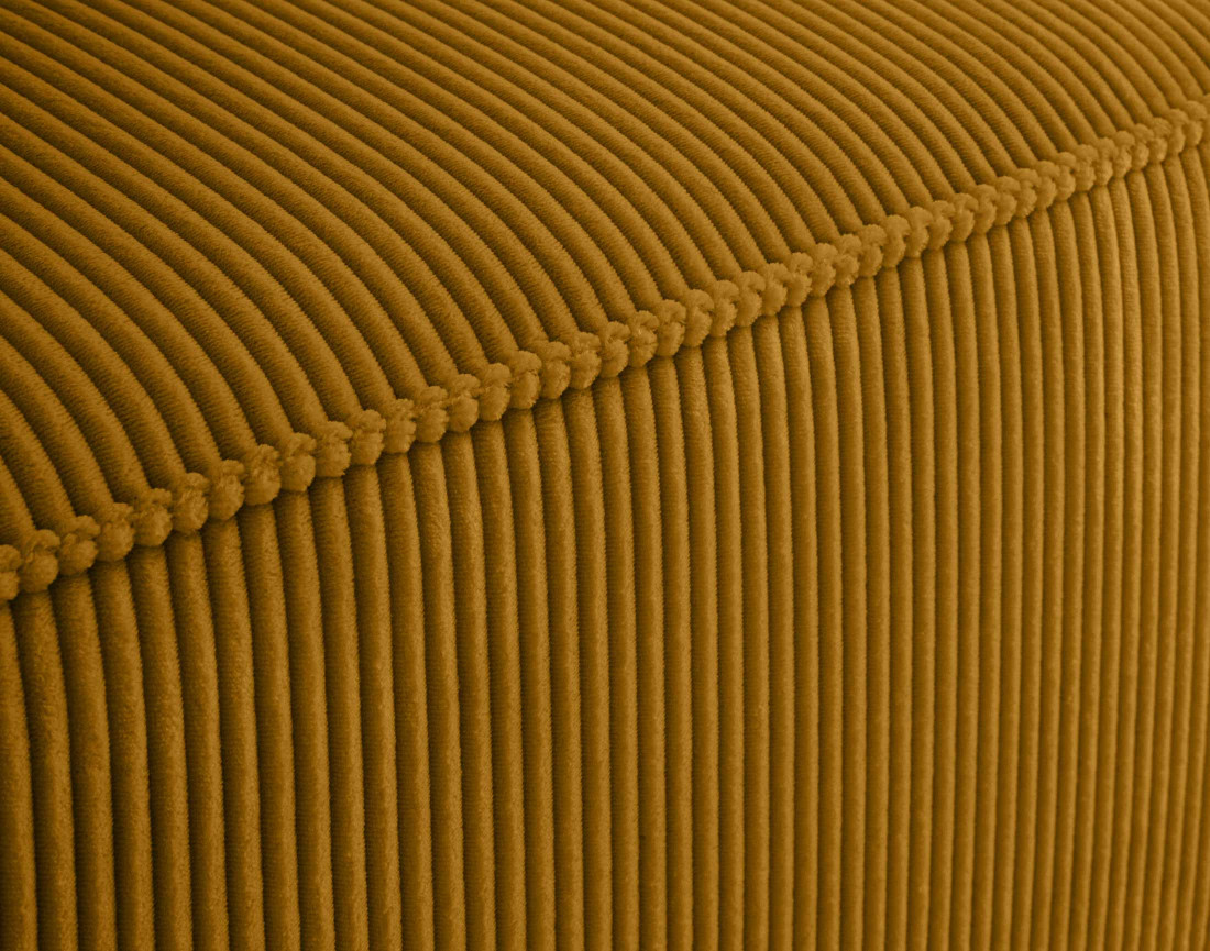 Module d'assise sans accoudoirs en velours côtelé Arty