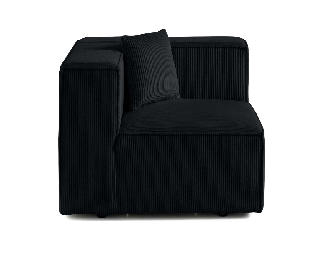 Module d'assise droit en velours côtelé Arty