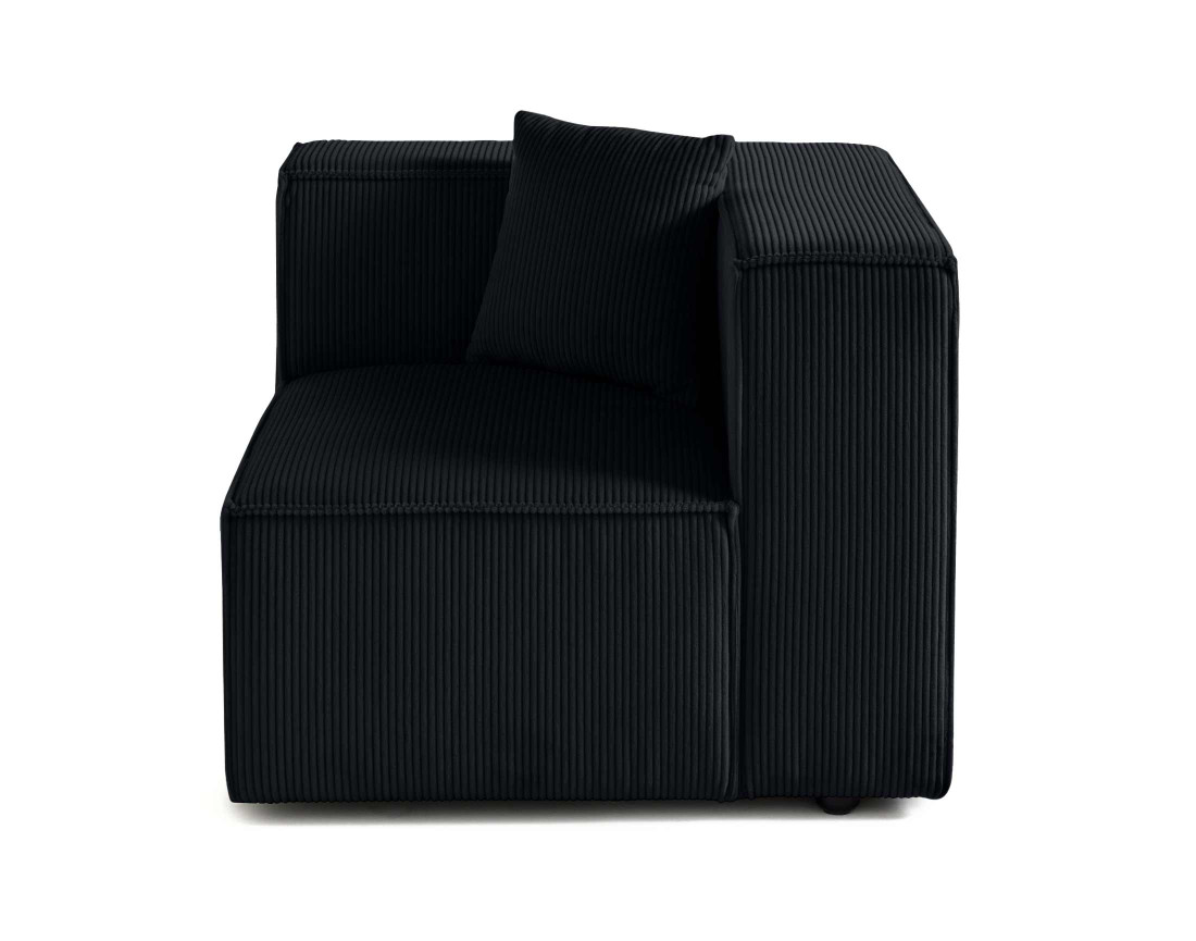 Module d'assise droit en velours côtelé Arty