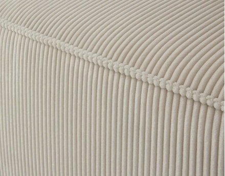 Module d'assise gauche en velours côtelé Arty