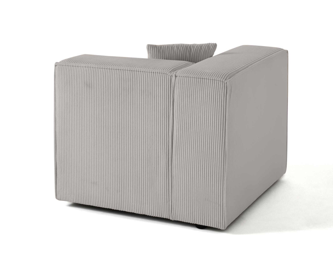 Module d'assise gauche en velours côtelé Arty