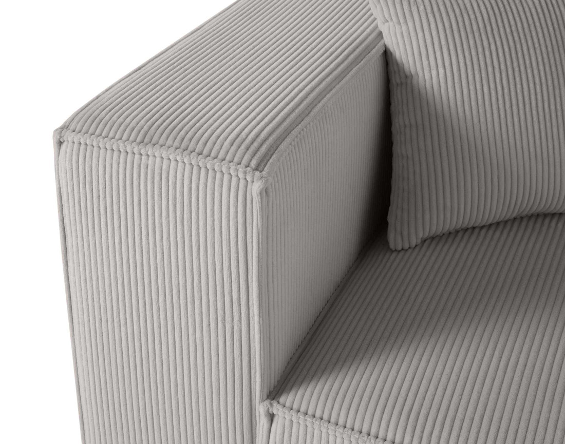 Module d'assise gauche en velours côtelé Arty