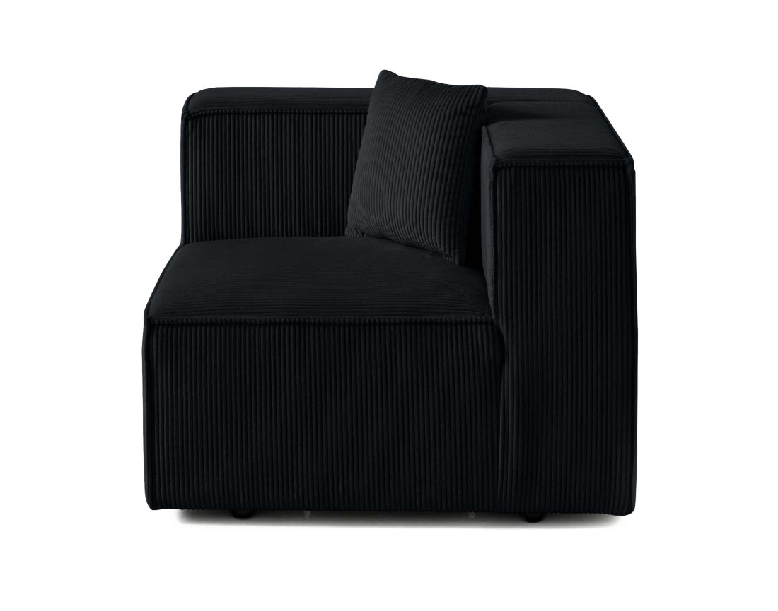 Module d'assise gauche en velours côtelé Arty