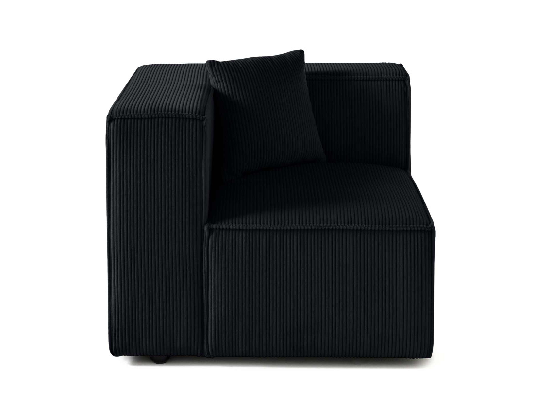 Module d'assise gauche en velours côtelé Arty