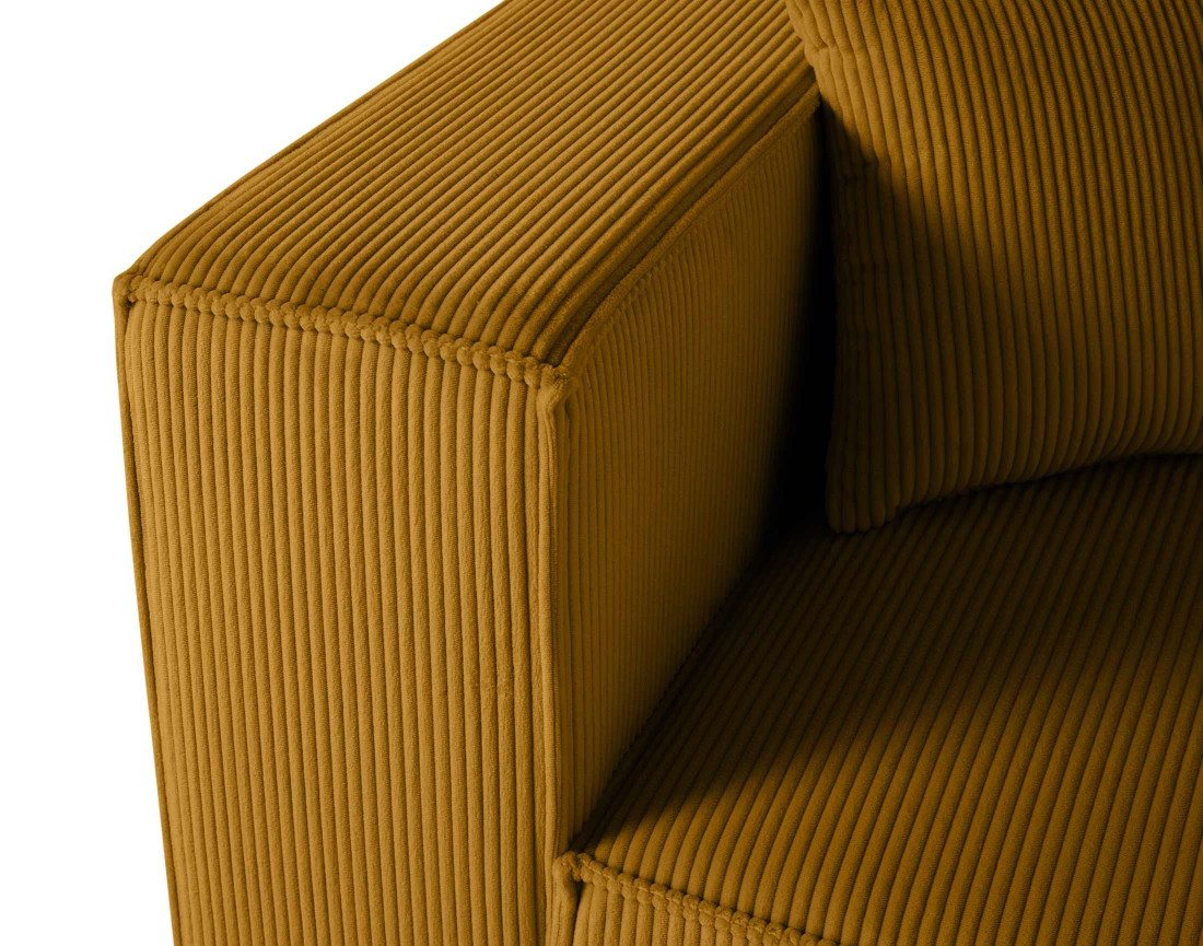Module d'assise gauche en velours côtelé Arty