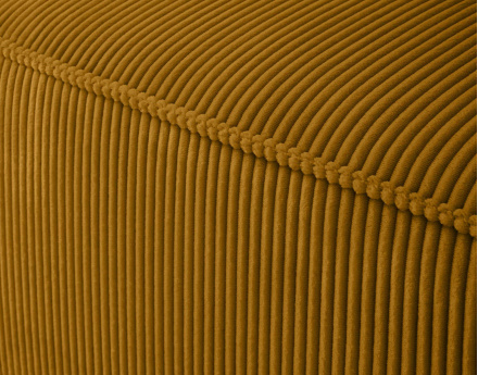 Module d'assise gauche en velours côtelé Arty